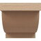 Ekena Millwork 6"W x 6"D x 6"H Wide Alpine Rough Cedar Woodgrain TimberThane Corbel, Primed Tan CORUR06X06X06ALPRCPR - alternate 6